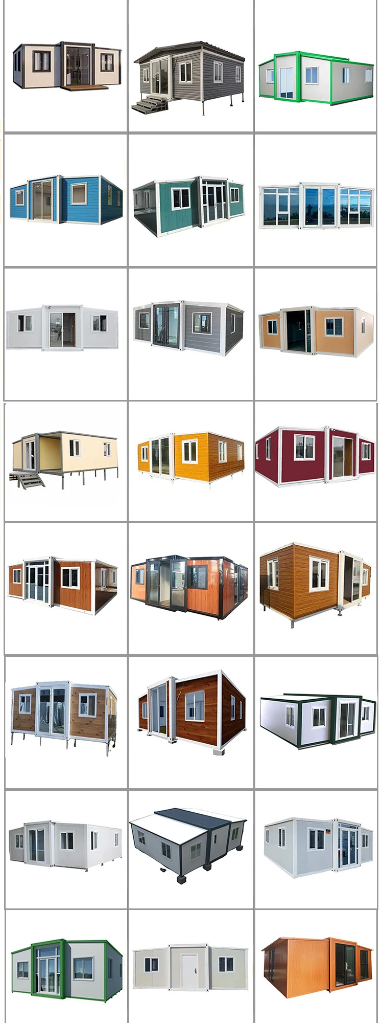 40ft Foldable Mobile Expandable Container Home Q235 / Q345 Light Steel Frame