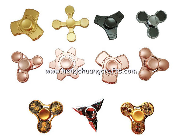 Children Finger Spiral Bearing Fidget Desk Toy Hydro Gear Tri-Spinner Bat Spinners Ring Hand Spinner
