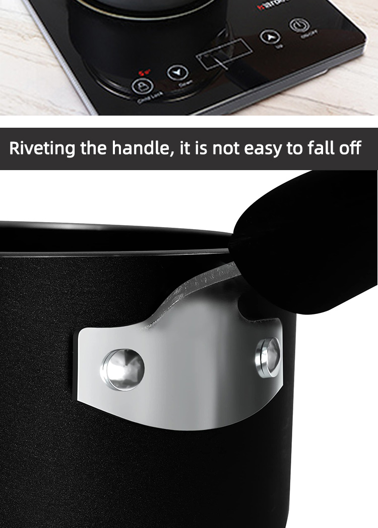 New Design Kitchen Cooking Sauce Pan Cookware Milk Pot Aluminum Non-stick Saucepan Cookware Sets With Bakelite Handle