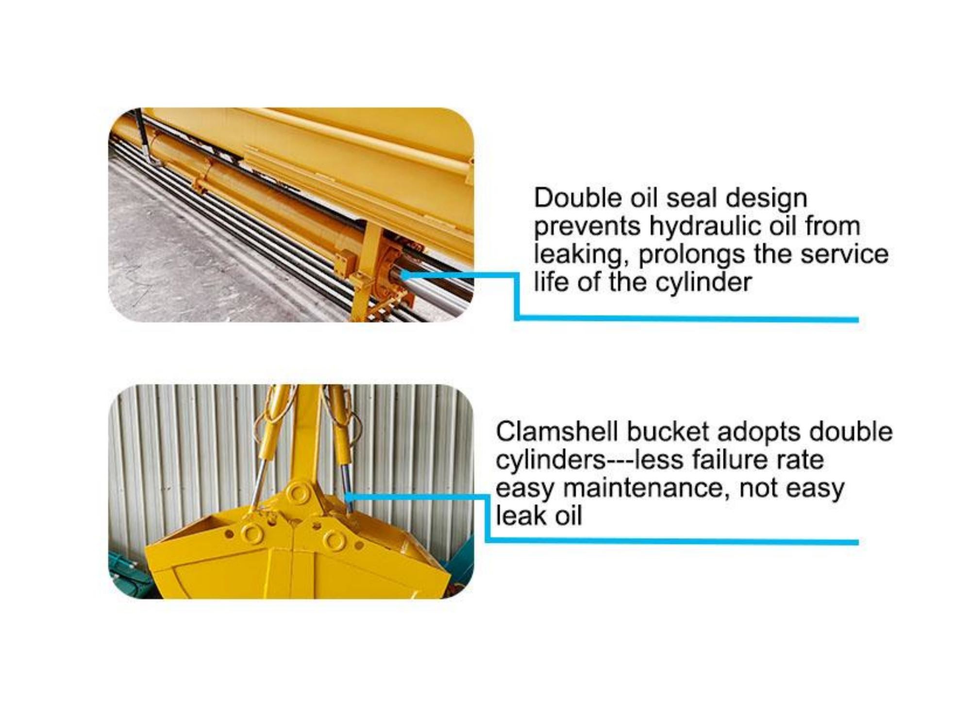 Excavator Telescopic Arm With Hydraulic Long Reach Grapple Better Welding