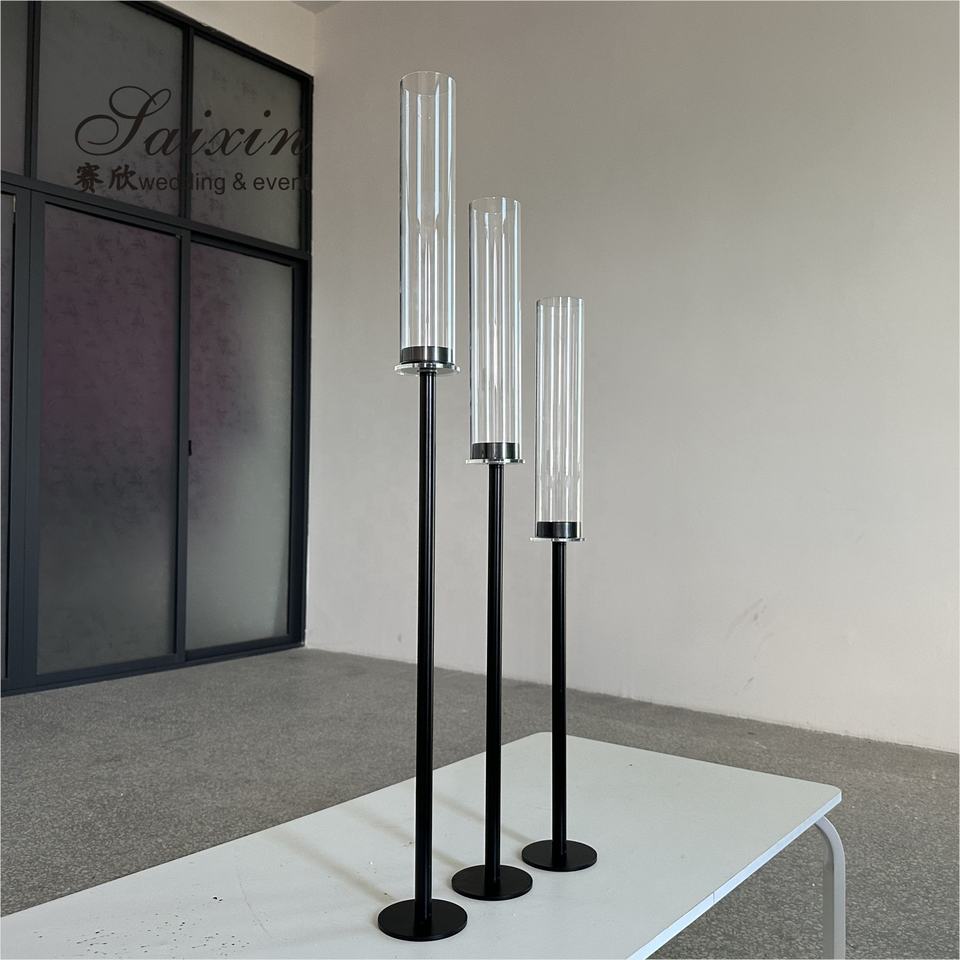 Metal Gold Wedding Candle Holder centerpieces Tall Candlestick Holder Taper 90CM