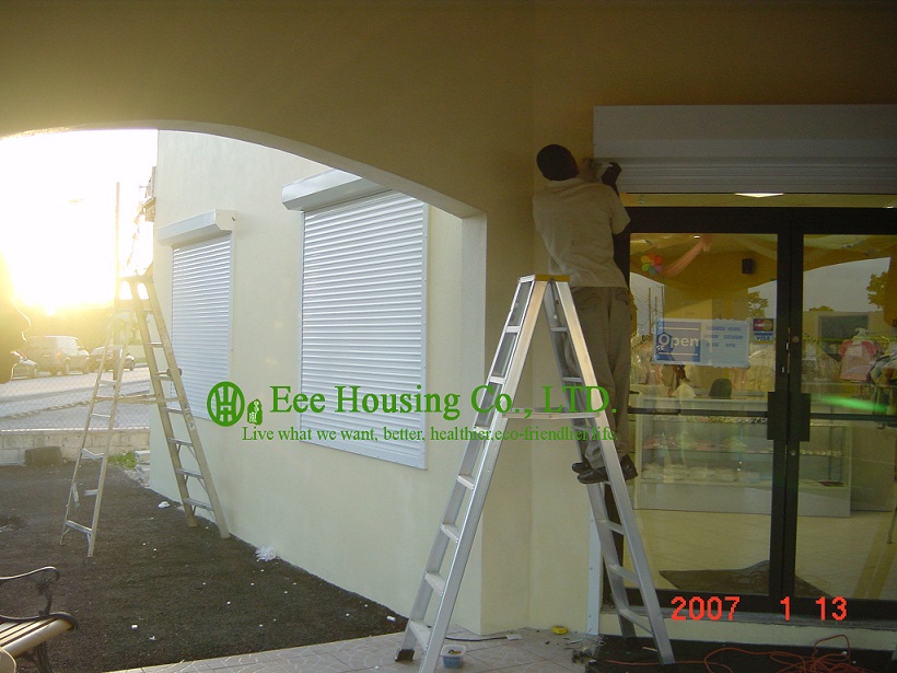 White Color Electric Aluminum Roller Shutter Window For Apartment,Sun and bad weather resistance