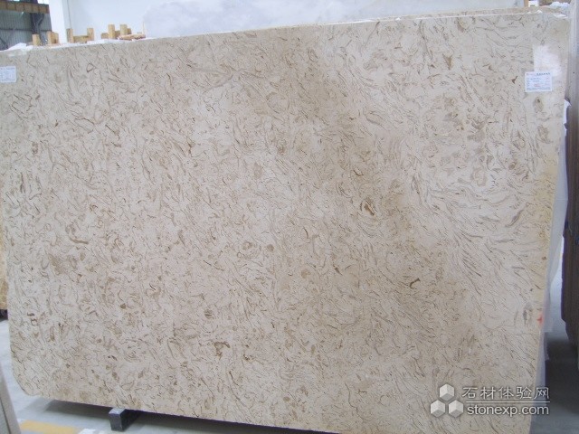 Popular Polishing Natural CREAM FLOWER Marble Cut To Size Slabs