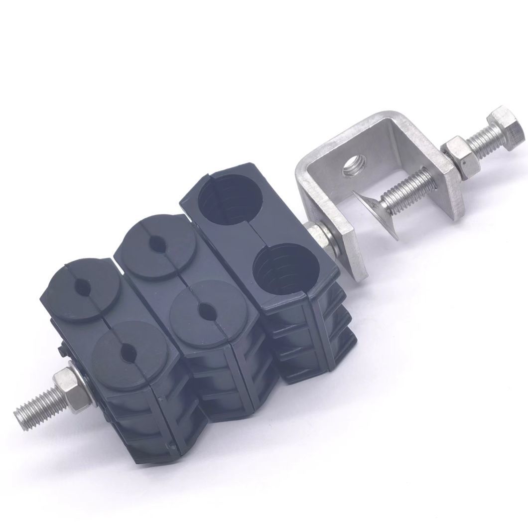 Combined Cable Clamp for Rru Fiber Optical Cable and DC Power Cable