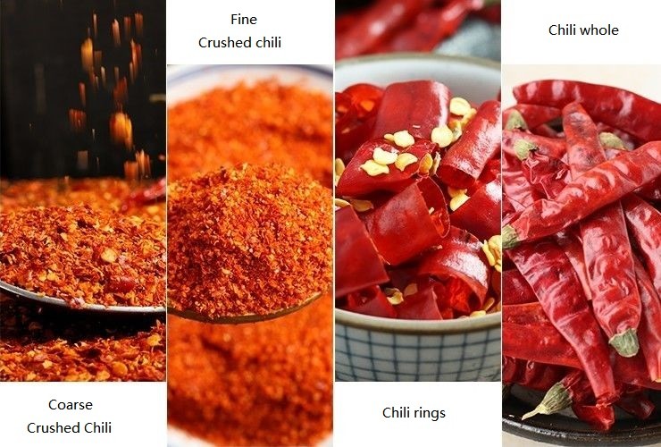 Smooth Texture Natural Red Dried Sweet Chili Peppers For Cooking