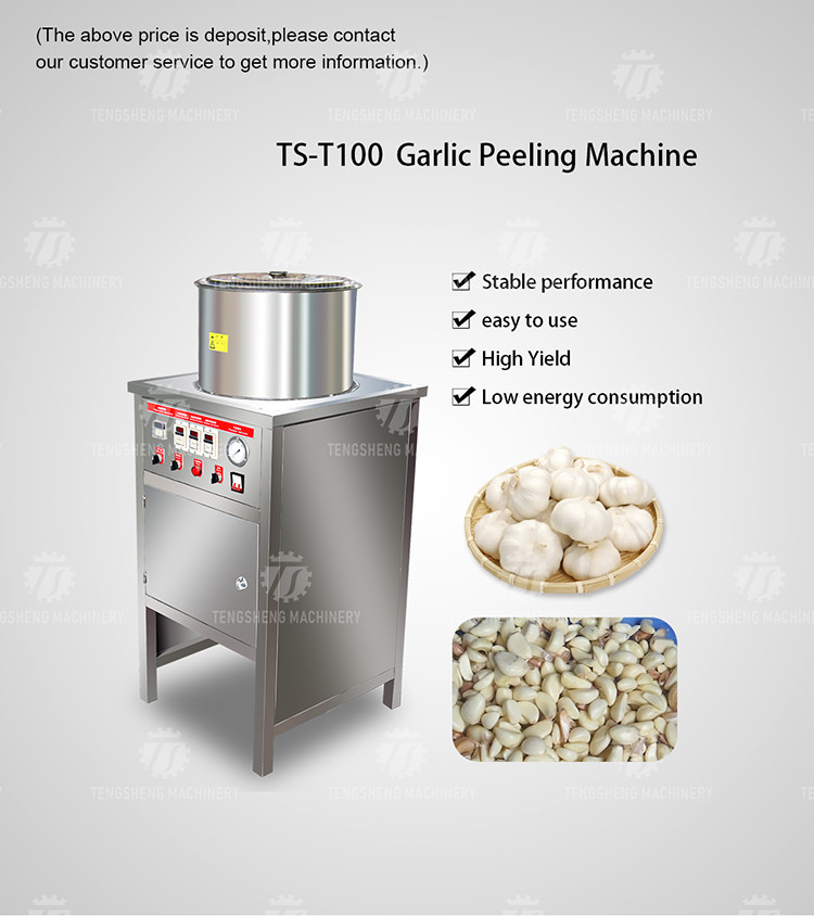 90KG Skin Peeling Air Compressor Garlic Processing Machine Garlic Root Shallots