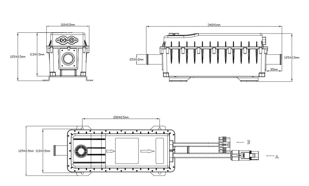 12V High Voltage Coolant Heater For Ev With Current Fuse