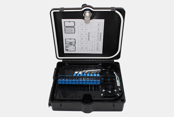 700 1 12 Core Fiber Optic Termination Box ABS Fiber Optic Distribution Box For Datacom Networks