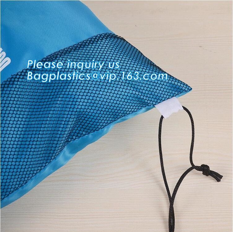 Promotion Custom Eco Friendly Sublimation Polyester Folding Shopping Bag,Promotional Sports Gym Sack Polyester Drawstrin