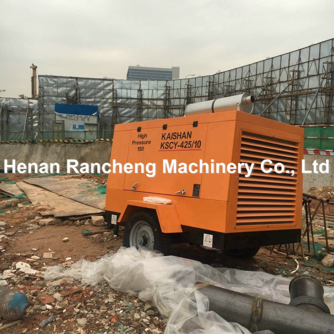 425CFM Capacity Drilling Air Compressor 10bar Work Pressure 160HP Power