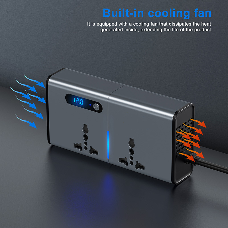 200W Car Power Inverter Dc 12V 24V To 110V 220V Ac Car Char Power Inverter With Usb Charger Power Inverter Ac Car Charger