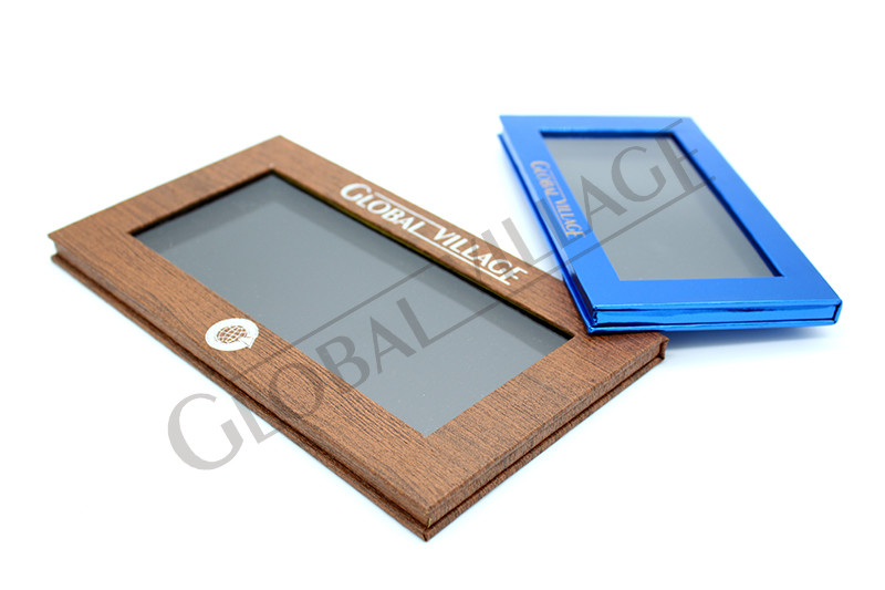 Wooden Paper Empty Magnetic Palette Acrylic Window Cardboard Eyeshadow Palette