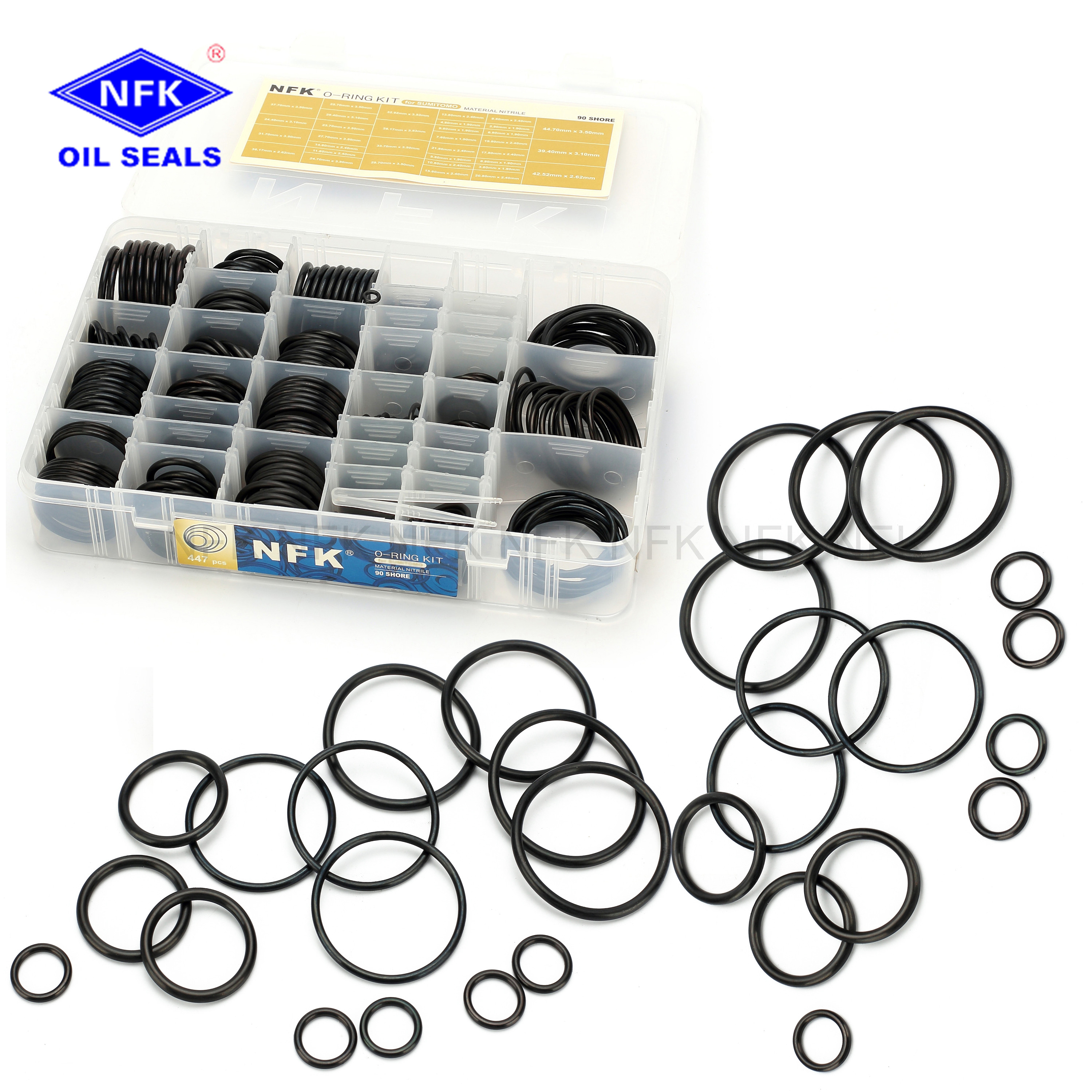 Wear Resistance Pro-One High Temp O Ring Box Universal High Pressure O Ring Kits