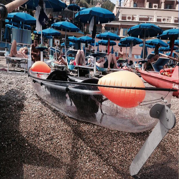 Lightweight Transparent Canoe Aging Proof Durable For Fishing Easy To Use