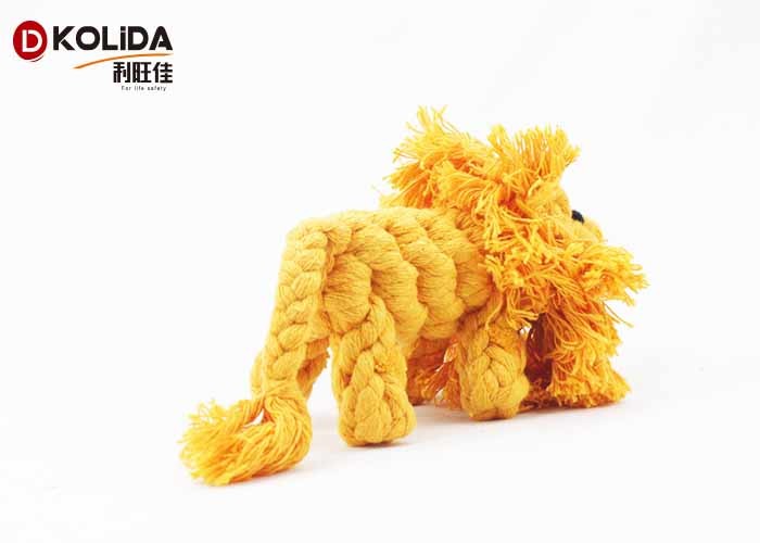 Interactive Pet Toys Cotton Lion 6 x 17cm Yellow For Puppy Pet TR4 Type