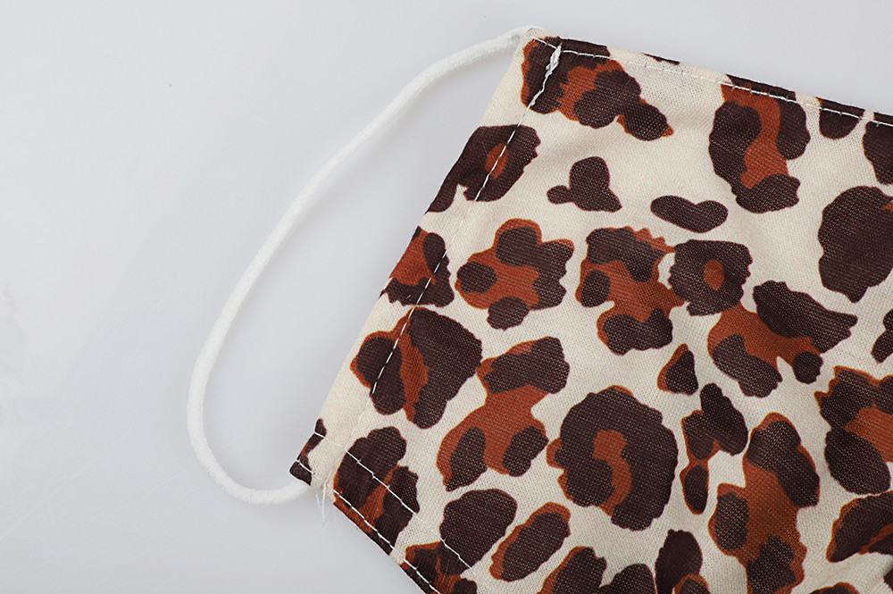 Fashion woven Leopard fabric cotton Face Mask,winter face mask,against Dust mask