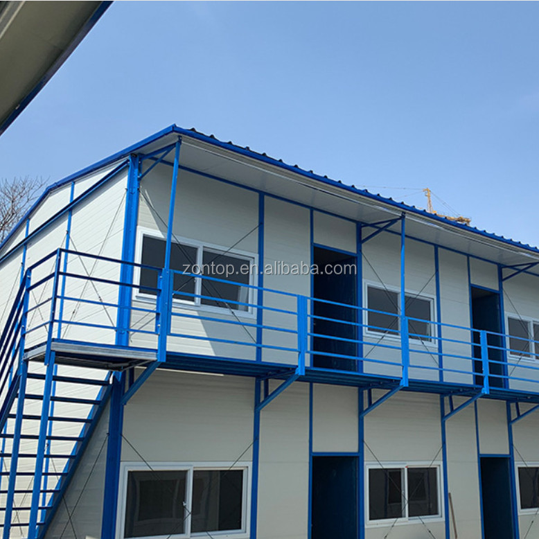 Zontop China two bedroom small steel sandwich panel prefab k model prefab container house