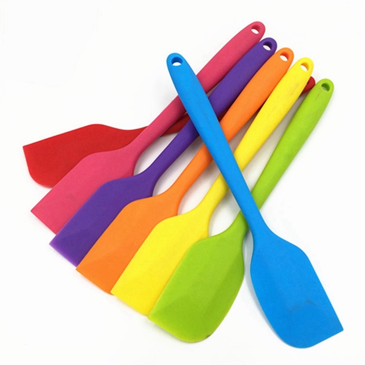 Food Grade Butter Spreader Set Of 4 , High Temperature Silicone Spatula Set