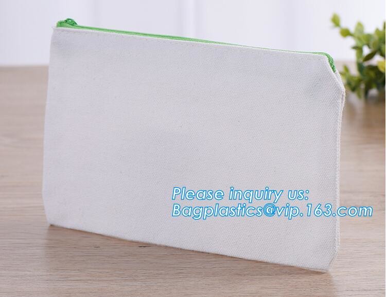 Professional Cosmetic Bag Canvas Zipper Pouch Wholesale, Private Label Makeup Bag, Canvas Bag with Zipper bagplastics