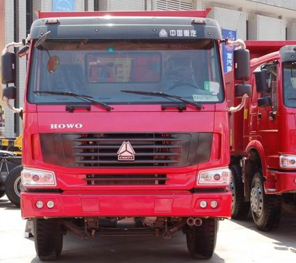 Heavy Duty dump Truck HOWO 6x4 tipper truck 20tons red color cabin overloading Capacity