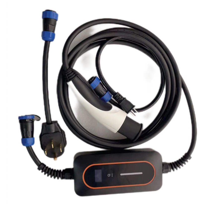 32A NACS Tesla Portable EV Car Charger With Nema 5-15/6-20/14-30/14-50/10-30