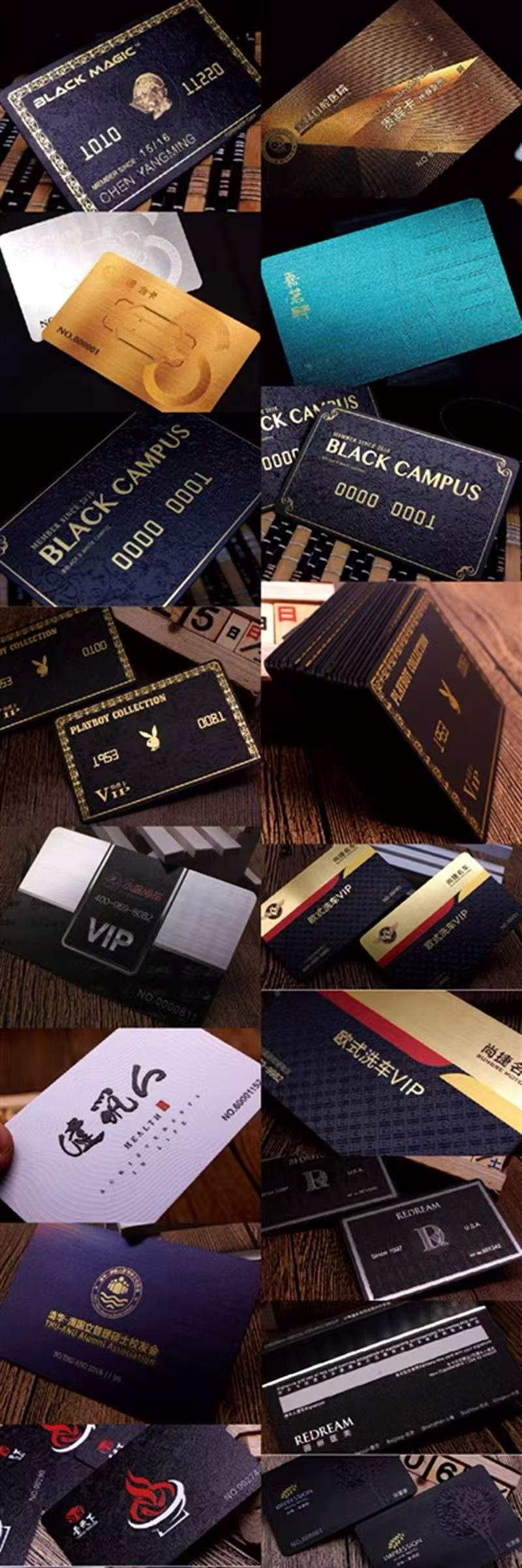 Embossing Printing Matte PVC Magnetic Stripe Contact IC RFID Cards Embossed Business Cards