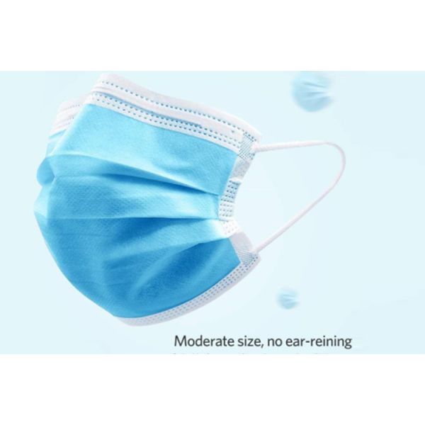 Fluid Resistant Disposable Earloop Face Mask Non Woven PP Material