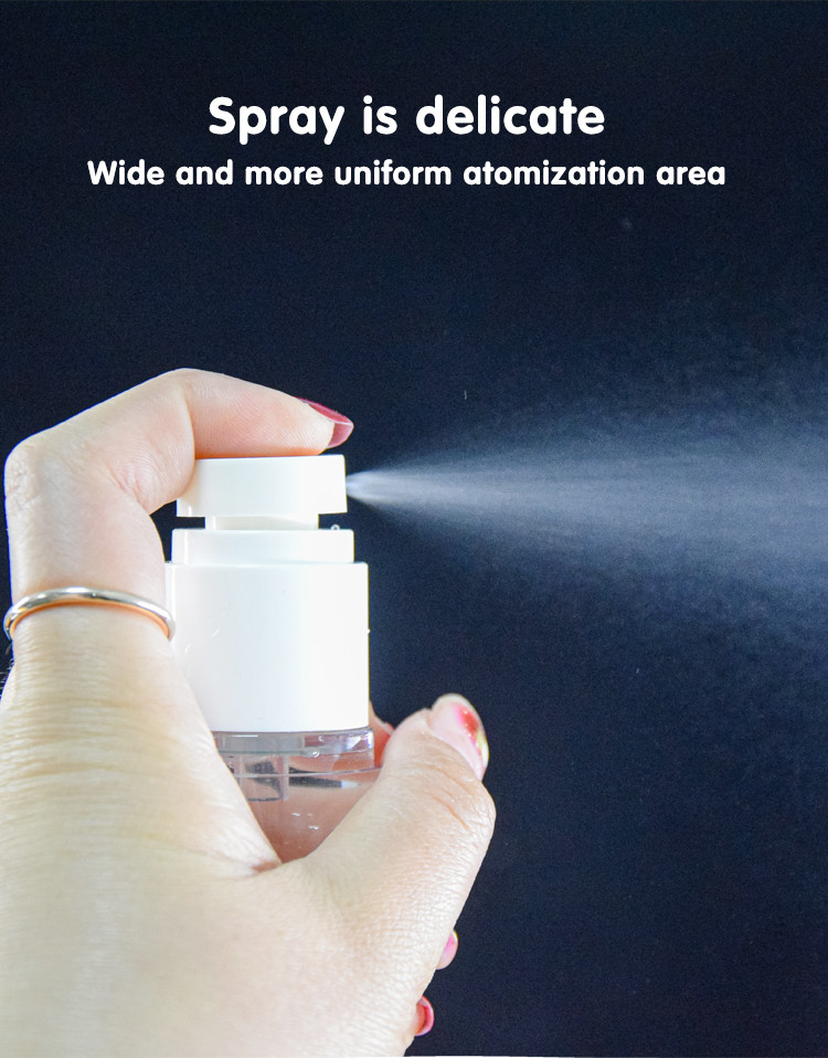 UKP21 15ml 30ml 50ml AS Airless Bottle With Spray Pump Fine Mist Cosmetic Packaging