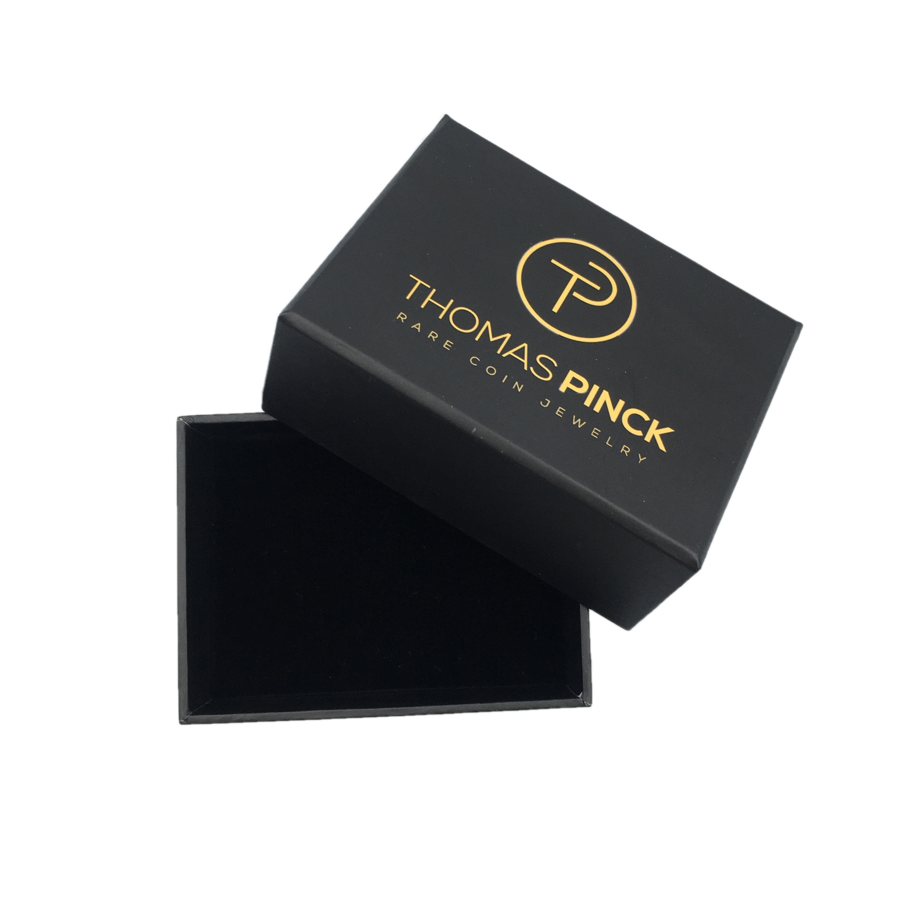 Black 2mm Cardboard Jewelry Gift Box PMS Luxury Ring Rigid Small Paper Cosmetic Packaging