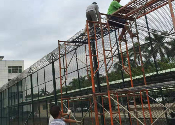 Heat Treated 10'' Height Interlink Chain Link Fence for Commercial