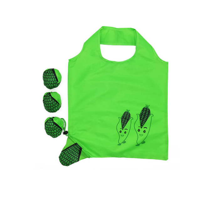 Cartoon Fruit Polyester Foldable Reusable Grocery Bags Eco friendly