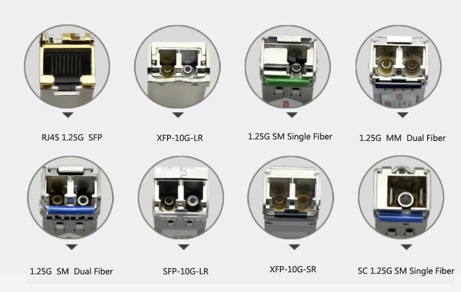 10G Base ZR Adjustable DWDM 80km SFP Duplex Fiber SFP Transceiver with 20km Distance