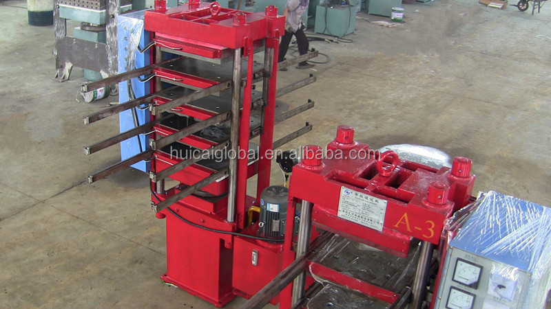 Rubber Floor Tile Making Machine 2020 Year Hot Plate Size 550*550mm Hydraulic Curing Press