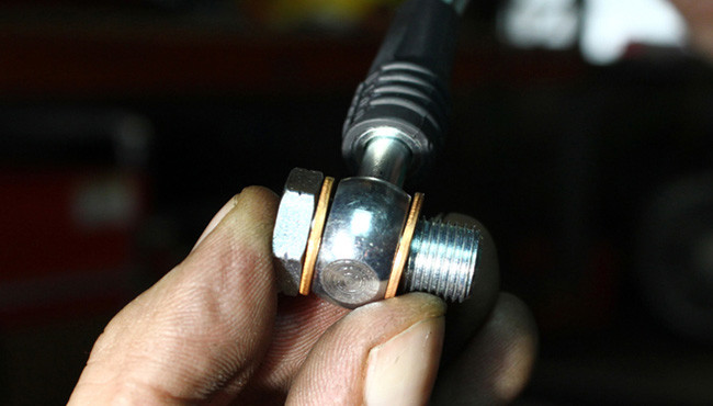 Premium Quality Copper Brake Hose Bolt Washer 0.44 Inches Diameter