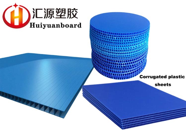 Heat Retaining Glossy Blue Corrugated Plastic Sheets Moisture Proof