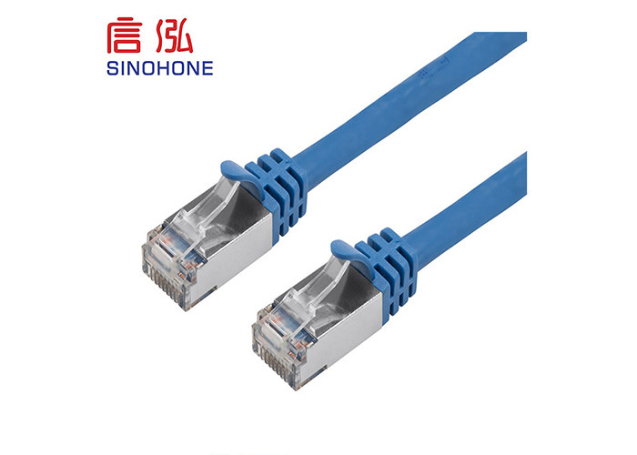 FTP 24 AWG Shielded CAT5E Cable PVC Jacket With RJ45 Connector