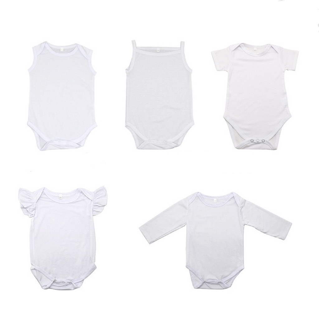 Colored Baby Sublimation Bodysuit Romper For Sublimation Photos Printing