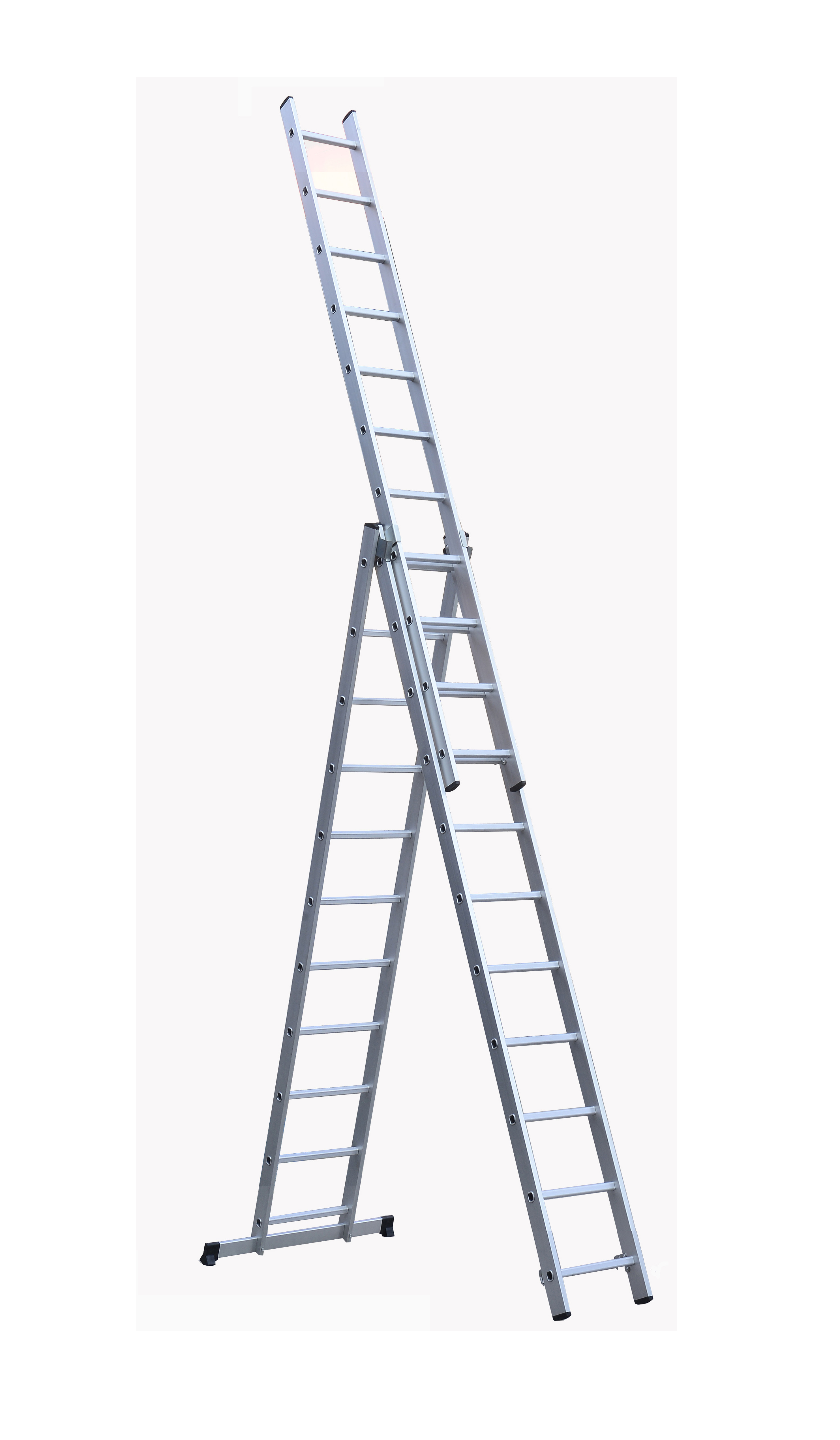 Compact Design Aluminum Extension Ladder 3x11 Easily Carried And Store