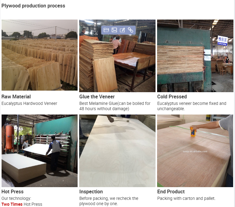 Melamine Paper WBP Glue 20mm White Faced Plywood Sheets