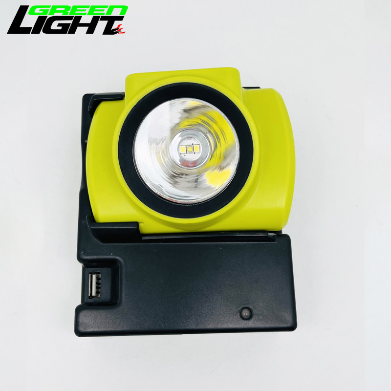 25000lux Underground Mining Lamp , OLED Display 6.8Ah Explosion Proof Mining Lamp