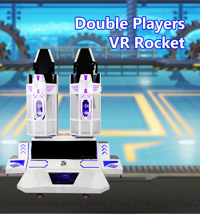 Two Players Roller Coaster 9D Virtual Reality Cinema Simulator Game Machine