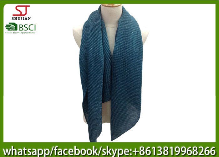 China supplier wrinkle wrap and thin Gilding spring summer scarf shawl 90*190cm 100% Polyester keep fashion chiffon