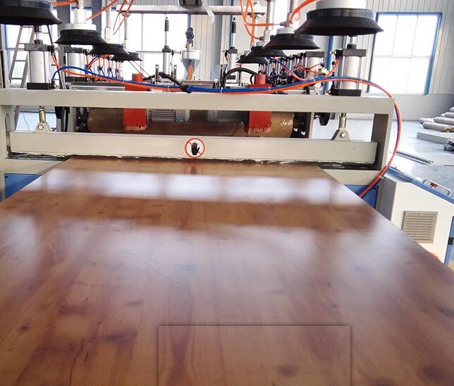 Conical Twin Screw Extruder WPC Board Production Line , PVC WPC Plastic Profile Production Line, WPC Foam Board