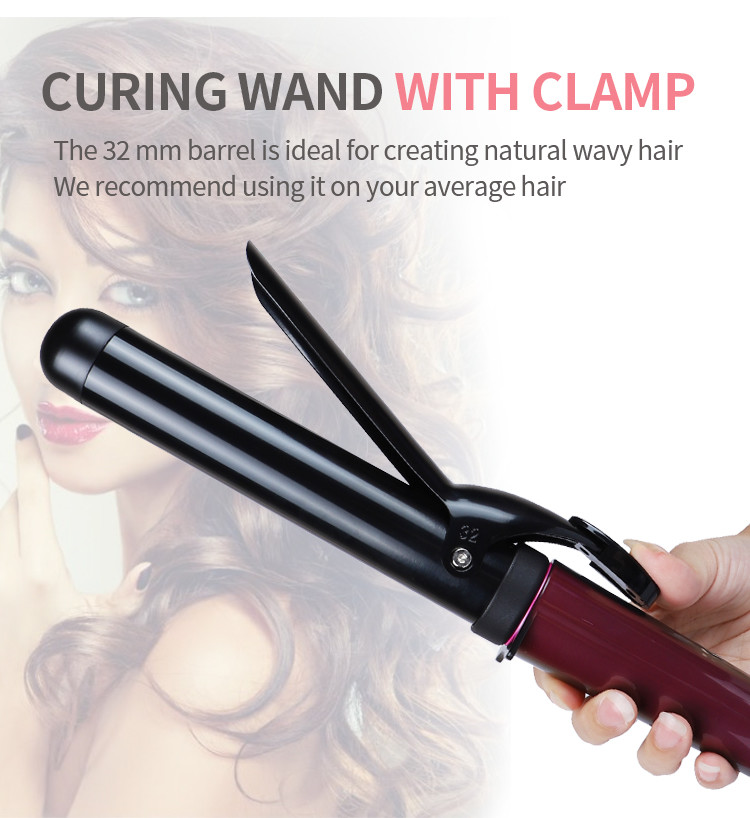 MeStar Hot Hair Tool , Tourmaline Ceramic Curling Iron with LED Display