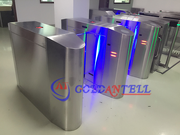 Speed Two Lane Half Height Turnstiles Retractable Input Barrier Gate