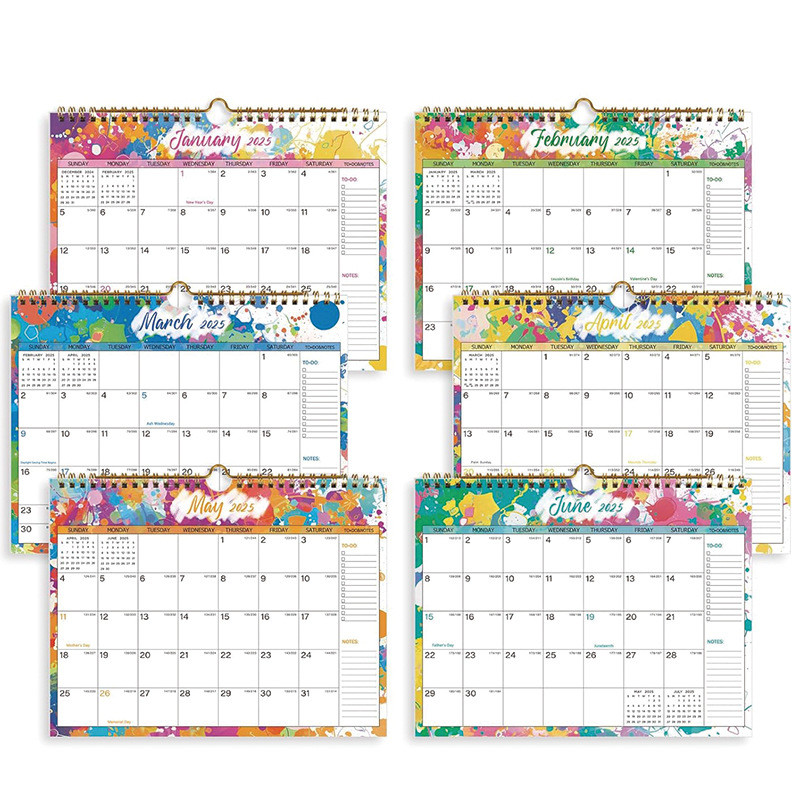 Customized Personalized Calendar Printing on Paper and Spiral Binding