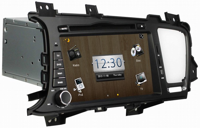 Car DVD video for Kia K5 (2011-2012) with audio GPS sat nav auto player OCB-8048