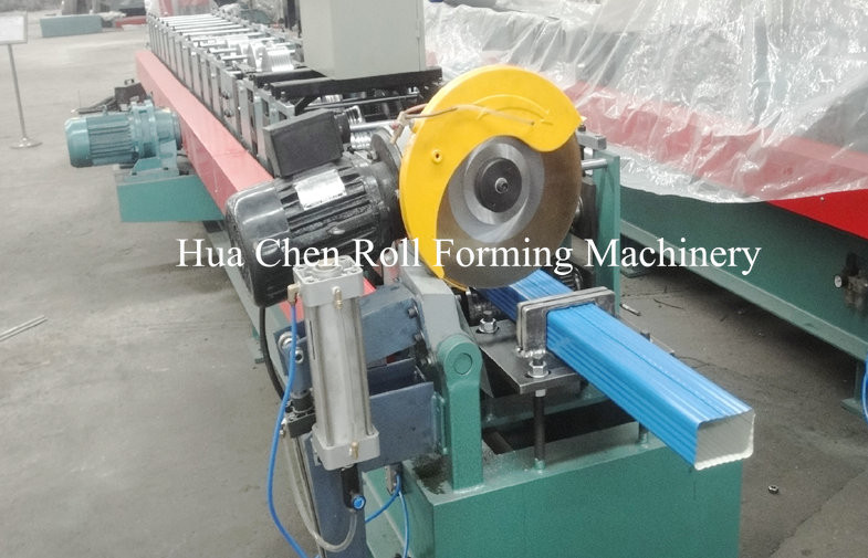 76.2 * 101.6mm Rectangular Downspout Roll Forming Machine For Rainwater Downpipe