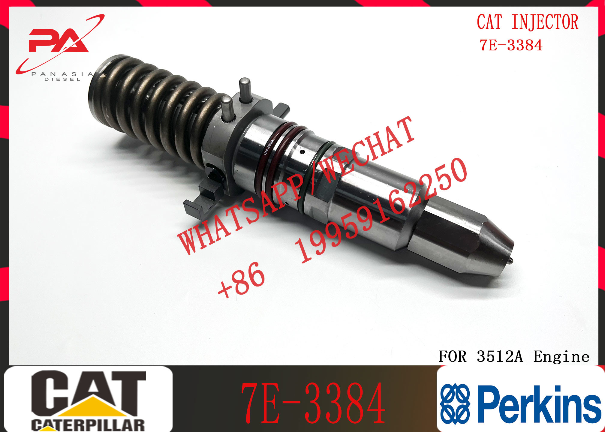 Fuel Injector Assembly 7E-3384 7E-3384 9Y-1785 7C-4184 10R3053 For CAT Engine 3500A Series