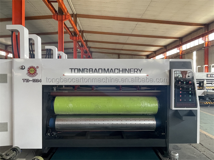 4 Color Flexo Die Cutting And Printing Machine For Cardboard Box Packaging